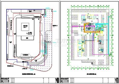 全套地源热泵打井系统机房施工CAD设计图